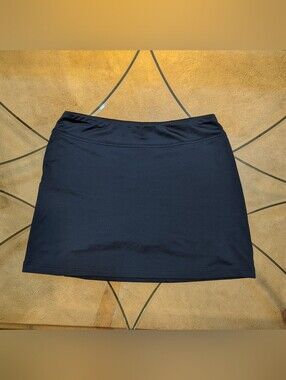 Oxford Golf Black Athletic Golf Skirt/Shorts With Zipper Pocket Size M